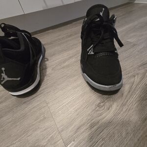 Jordan Black and Gray Sneakers